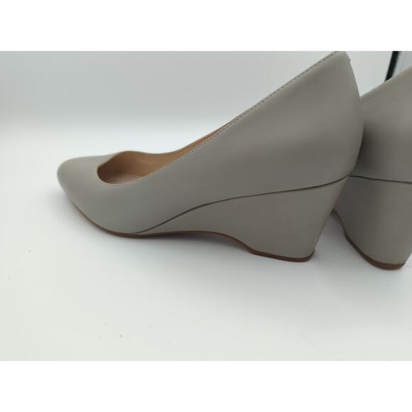 Cole Hann Gray Slip-on Wedge Close Toes Heel Size 9b - Picture 4 of 9
